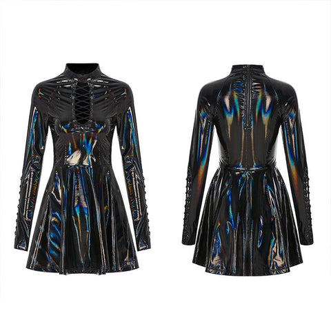 Punk Glitzy Sexy Short Dress