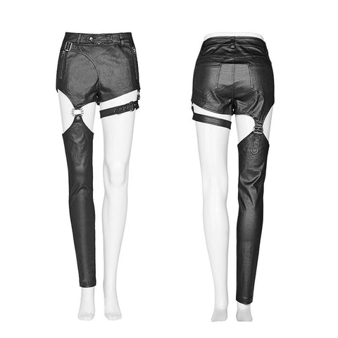 Punk future warrior asymmetrical pants