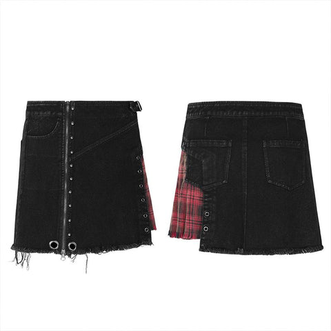 Punk rough short skirt