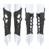 Steampunk Imitation Crocodile PU Gloves