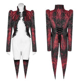 Red night swallowtail coat