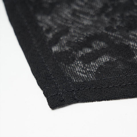 Gothic jacquard triangular face kerchief