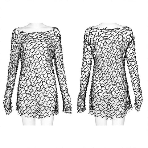 Punk daily big mesh T-shirt