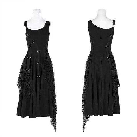 Punk Rebellious Girl Irregular Dress