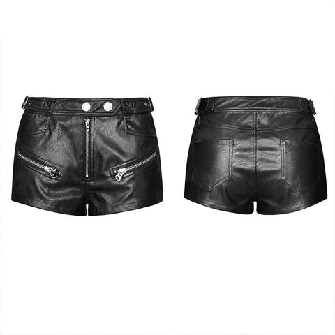 Locomotive Handsome PU leather Shorts