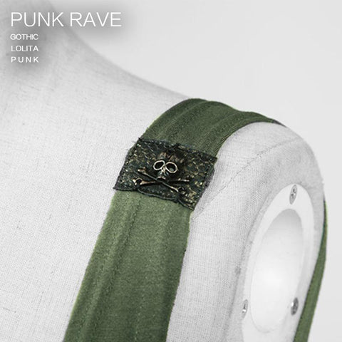 Digital Printing Sleeveless Punk Shirt