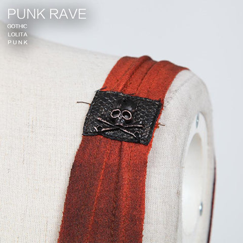 Digital Printing Sleeveless Punk Shirt