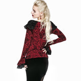 Retro Long Top T-shirt Cotton Woman Fashion Gothic T-shirt