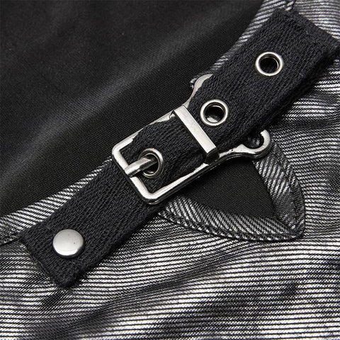 Punk daily corrugation printing vest