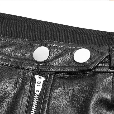 Locomotive Handsome PU leather Shorts