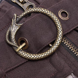 Steampunk viper stonewashing shorts