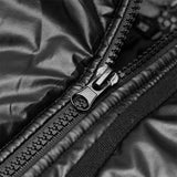 Dark Punk Geometric Split Medium Long Coat