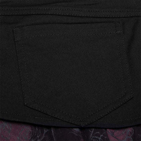 Squares printing  Print Hem Mid-waist Skirt