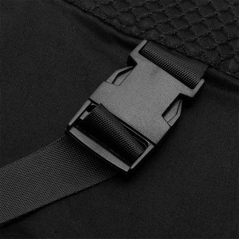 Mesh patchwork high waist skirt