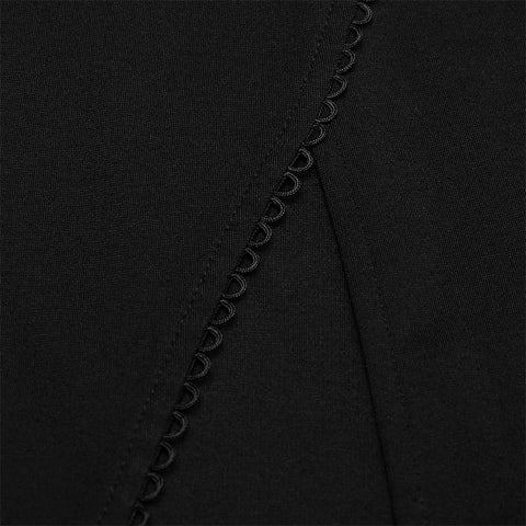 Fit verison Open high fork sleeveless dress