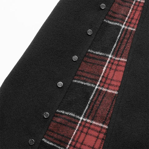 Plaid joint over skirt