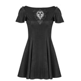 Palace Vintage Embroidered Gothic Dress For Women