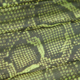Punk fluorescent serpentine printed triangular face kerchief