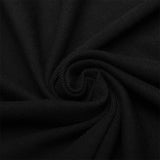 Embroidered V-neck horn sleeve T-shirt