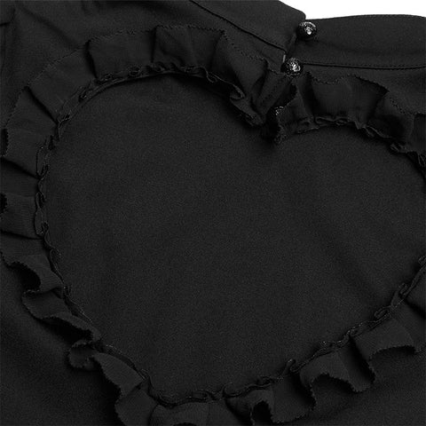 Back love hollow dress