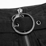 Steampunk viper stonewashing shorts