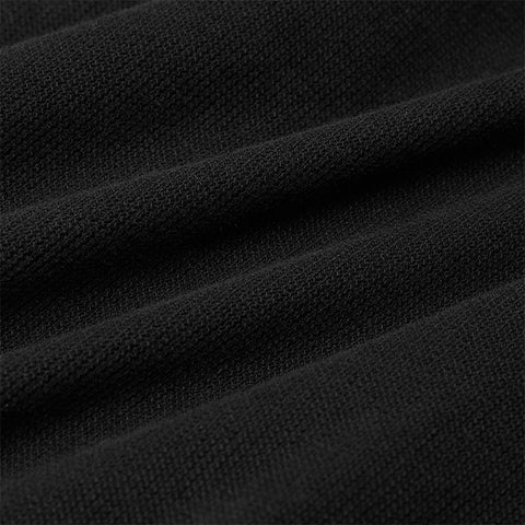 Knitted high-neck long coat