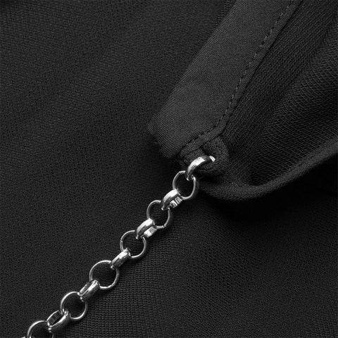 Long open fork chiffon long skirt