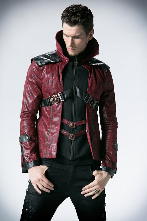 Fashion Chinchilla Leather Punk Coat