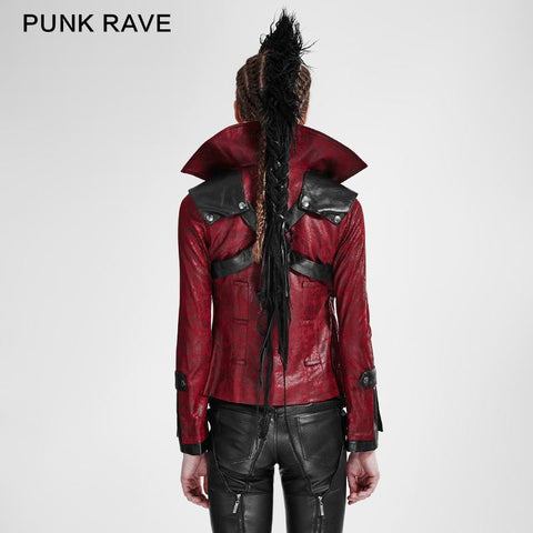 Fashion Chinchilla Leather Punk Coat