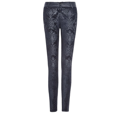 Fashion Black Ladies Punk Pants For Women