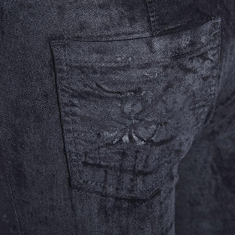 Fashion Black Ladies Punk Pants For Women