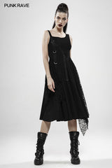 Punk Rebellious Girl Irregular Dress