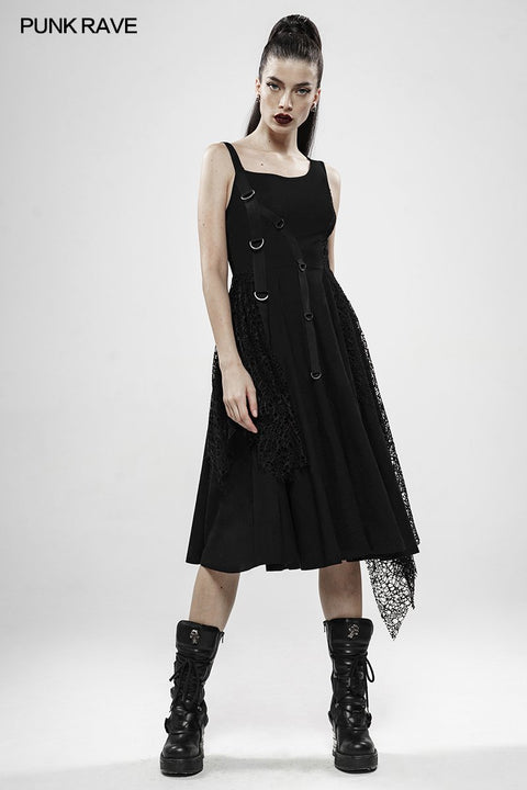 Punk Rebellious Girl Irregular Dress