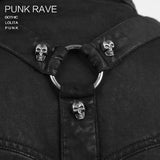Top Sale Rope-tying Short Sleeve Denim Punk Shirts
