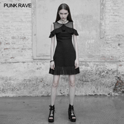 Punk Rave Mesh stitching chiffon short dress