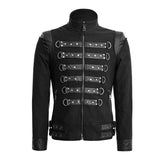 Soldiert Stripe Zipped Short Punk Jacket