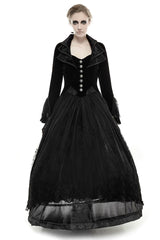 Mystery Women Jacket Elegant Gothic Coat With Lace