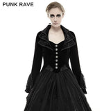 Mystery Women Jacket Elegant Gothic Coat With Lace