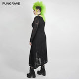 Dark snake scale black flower dress