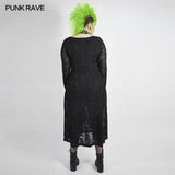 Dark snake scale black flower dress