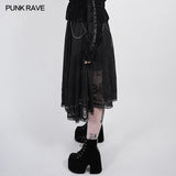 Dark night Gothic Lace Skirt