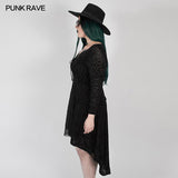 Gothic abyss burnt flower dress