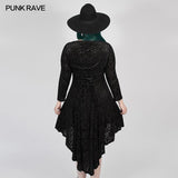 Gothic abyss burnt flower dress