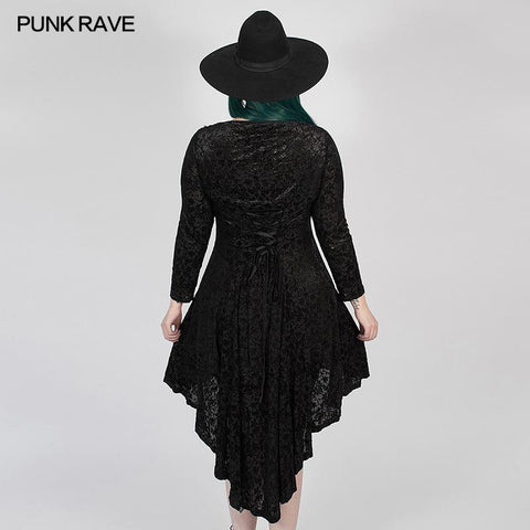 Gothic abyss burnt flower dress