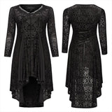 Gothic abyss burnt flower dress