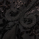 Gothic abyss burnt flower dress