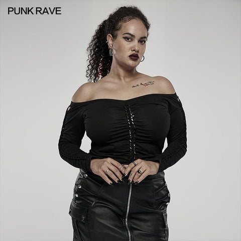 Gothic Long Sleeve Knit T-Shirt