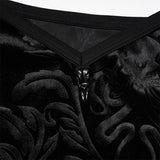 Goth Velvet Octopus Print Sling