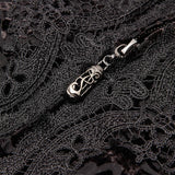 Chinoiserie Dark velvet burning out long coat