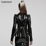 Goth sexy patent leather jacket